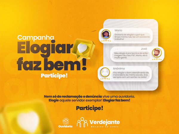 A Prefeitura de Verdejante comemora o Dia do Ouvidor com lançamento da campanha "Elogiar faz bem"